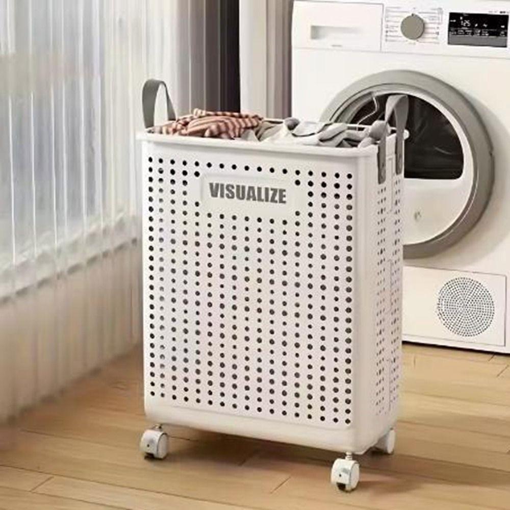 Large Capacity Narrow Seam Clothes Storage Baskets Plastic Mobile Laundry Basket Dorm M
Large Capacity Narrow Seam Clothes Storage Baskets Plastic Mobile Laundry Basket Dorm M