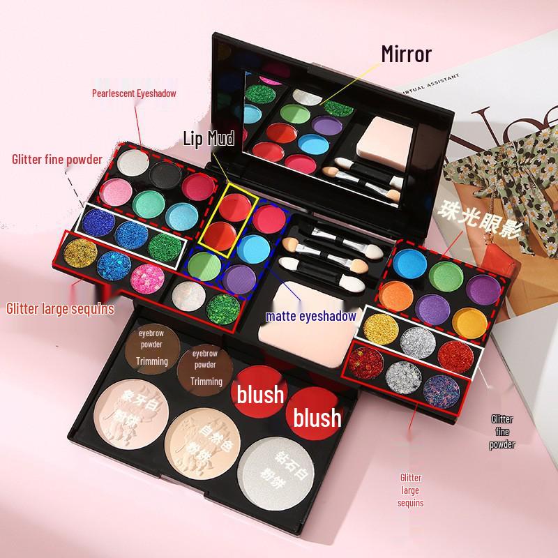 Детский день 39-цветная палетка теней для век – Полный набор для макияжа для начинающих
Детский день 39-цветная палетка теней для век – Полный набор для макияжа для начинающих