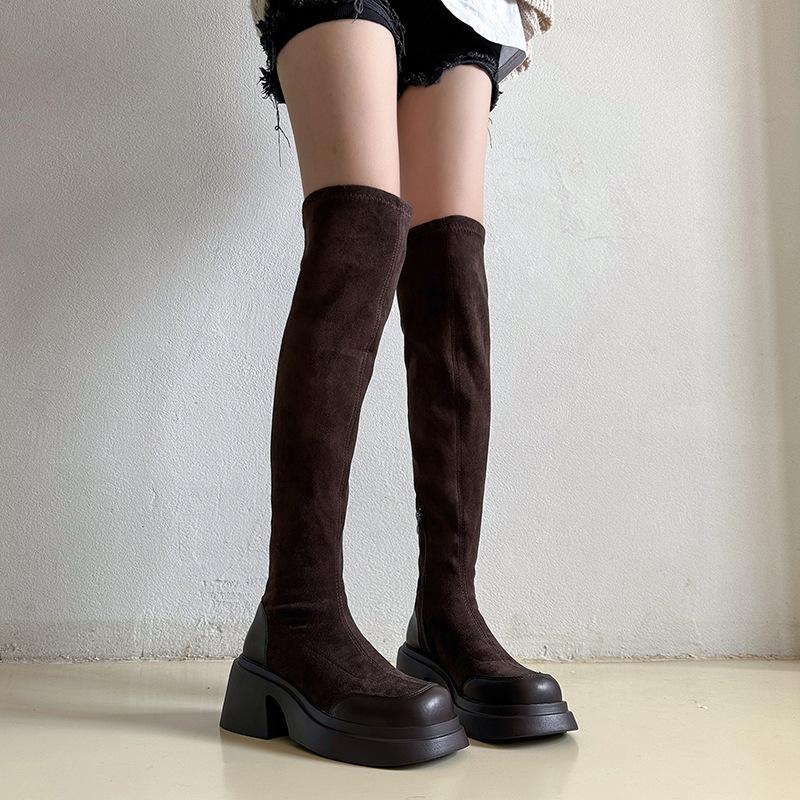 thick heel thick sole elastic over knee boots women s new fat mm thick leg high heel boots temperament big tube circumferential suede boots 39
thick heel thick sole elastic over knee boots women s new fat mm thick leg high heel boots temperament big tube circumferential suede boots 39