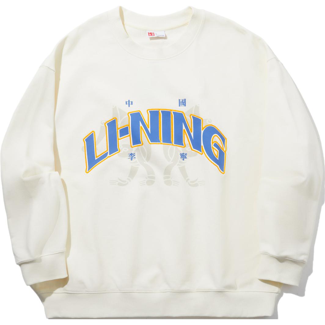 Li Ning Reignite Series Свободный пуловер с круглым вырезом, удобный повседневный свитшот с принтом букв, унисекс, молочно-белый AWDUB61-1 L
Li Ning Reignite Series Свободный пуловер с круглым вырезом, удобный повседневный свитшот с принтом букв, унисекс, молочно-белый AWDUB61-1 L
