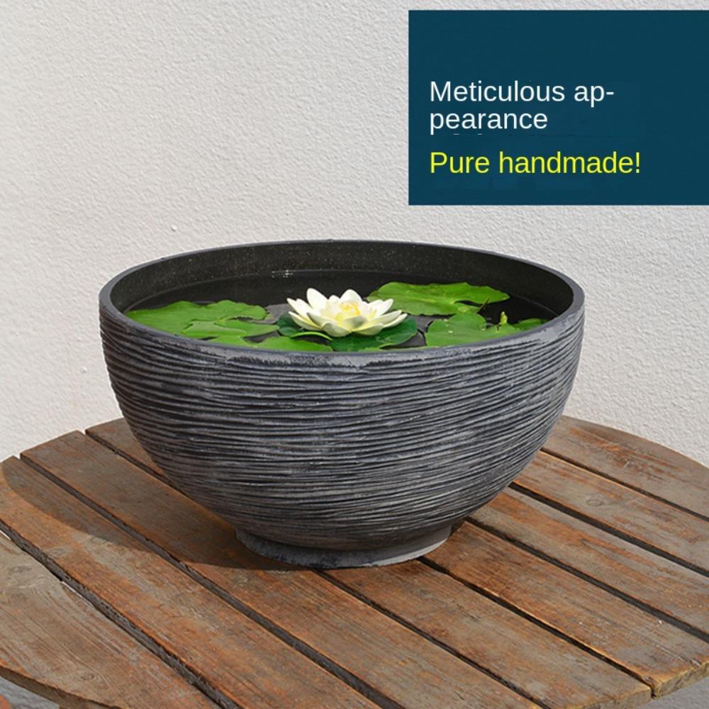 Large Bowl Planter Water Lily Pots Resin Crafted Garden Bowl Planter simulation Water Plant Pot
Large Bowl Planter Water Lily Pots Resin Crafted Garden Bowl Planter simulation Water Plant Pot