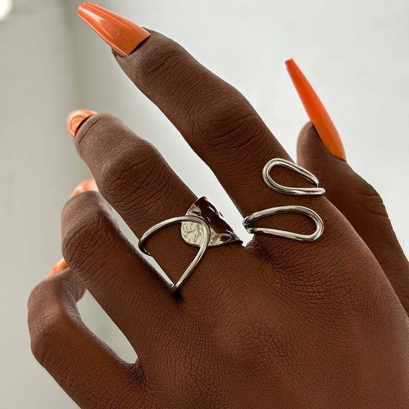 Stainless Steel Gold Color Geometric Line Open Rings For Women Fashion Metal Irregular Adjustable Couple Ring Zircon Gift
Stainless Steel Gold Color Geometric Line Open Rings For Women Fashion Metal Irregular Adjustable Couple Ring Zircon Gift