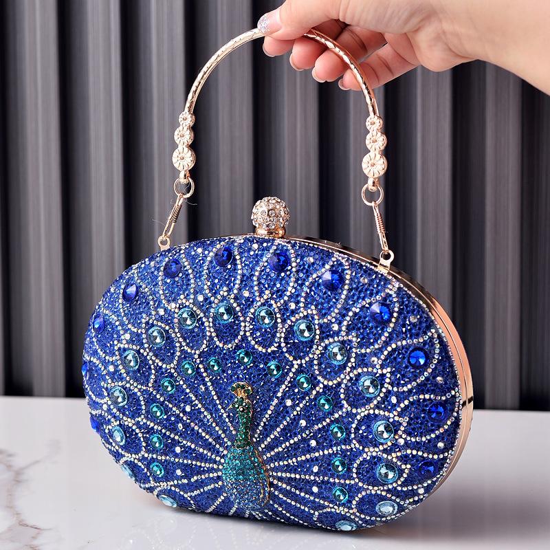 New Peacock Pattern Handbags Diamond Evening Bags for Women 2024 Fashion Luxury Evening Clutch and Purse Rhinestone Shoulder Bag синий
New Peacock Pattern Handbags Diamond Evening Bags for Women 2024 Fashion Luxury Evening Clutch and Purse Rhinestone Shoulder Bag синий