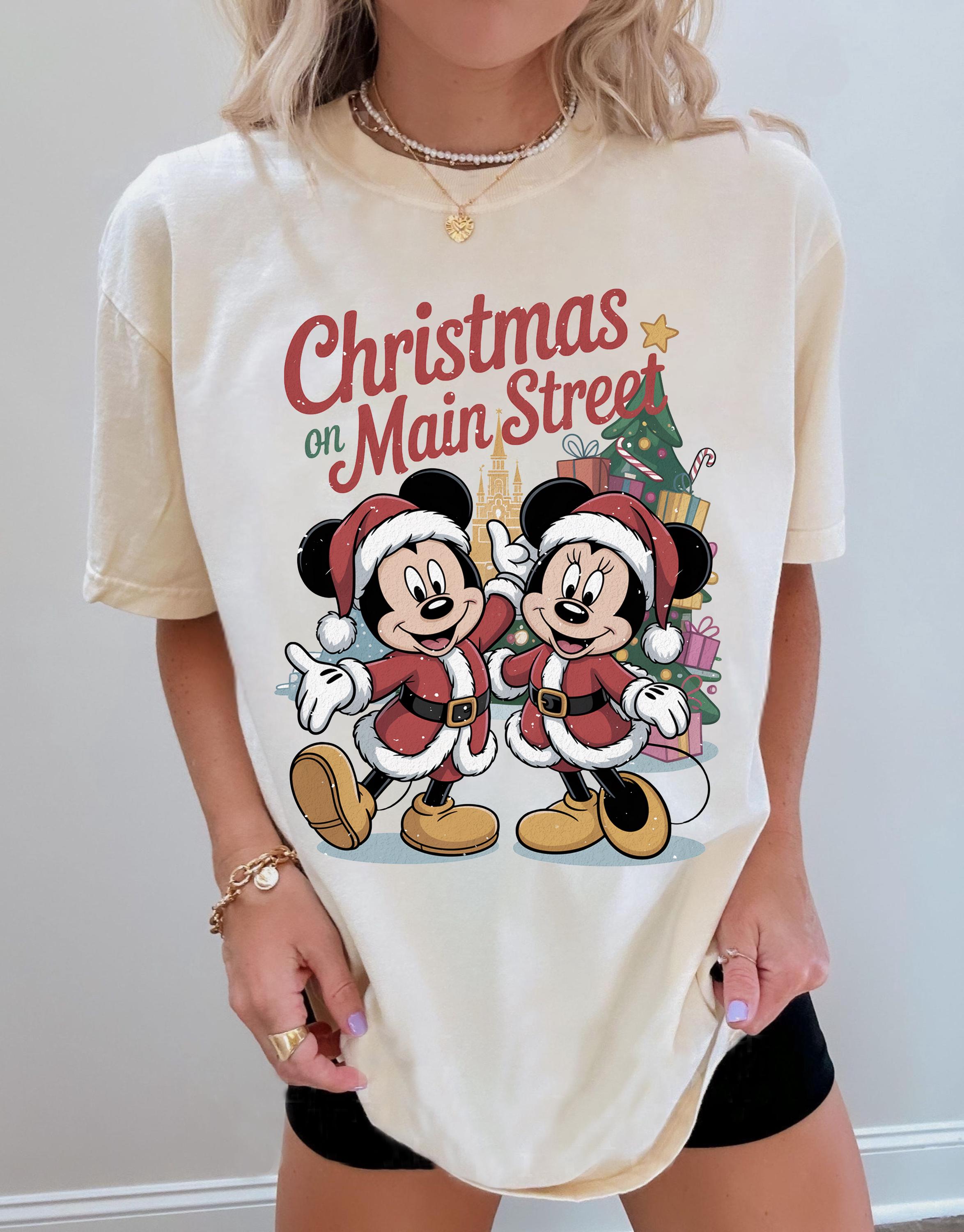 Хлопковая футболка с рождественским принтом Микки Мауса от Disney. Хлопок. Унисекс. Повседневная и модная. Оверсайз. Уличная мода. S
Хлопковая футболка с рождественским принтом Микки Мауса от Disney. Хлопок. Унисекс. Повседневная и модная. Оверсайз. Уличная мода. S
