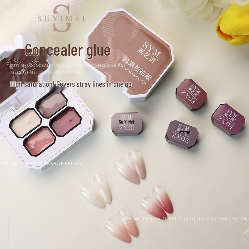 Suyi Mei 2025 Nail Concealer Gel Palette: High Saturation, Solid Coverage, Easy Pat-On Application, Four-Grid Design.
Suyi Mei 2025 Nail Concealer Gel Palette: High Saturation, Solid Coverage, Easy Pat-On Application, Four-Grid Design.