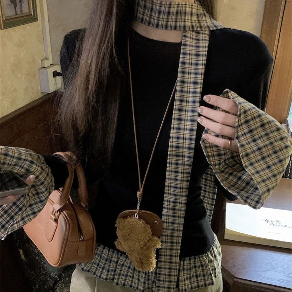 Lattice Ruffle Faux Two Piece T Shirt Sweet Slim Fit Top Soft Long Sleeve Top Women L чёрный
Lattice Ruffle Faux Two Piece T Shirt Sweet Slim Fit Top Soft Long Sleeve Top Women L чёрный