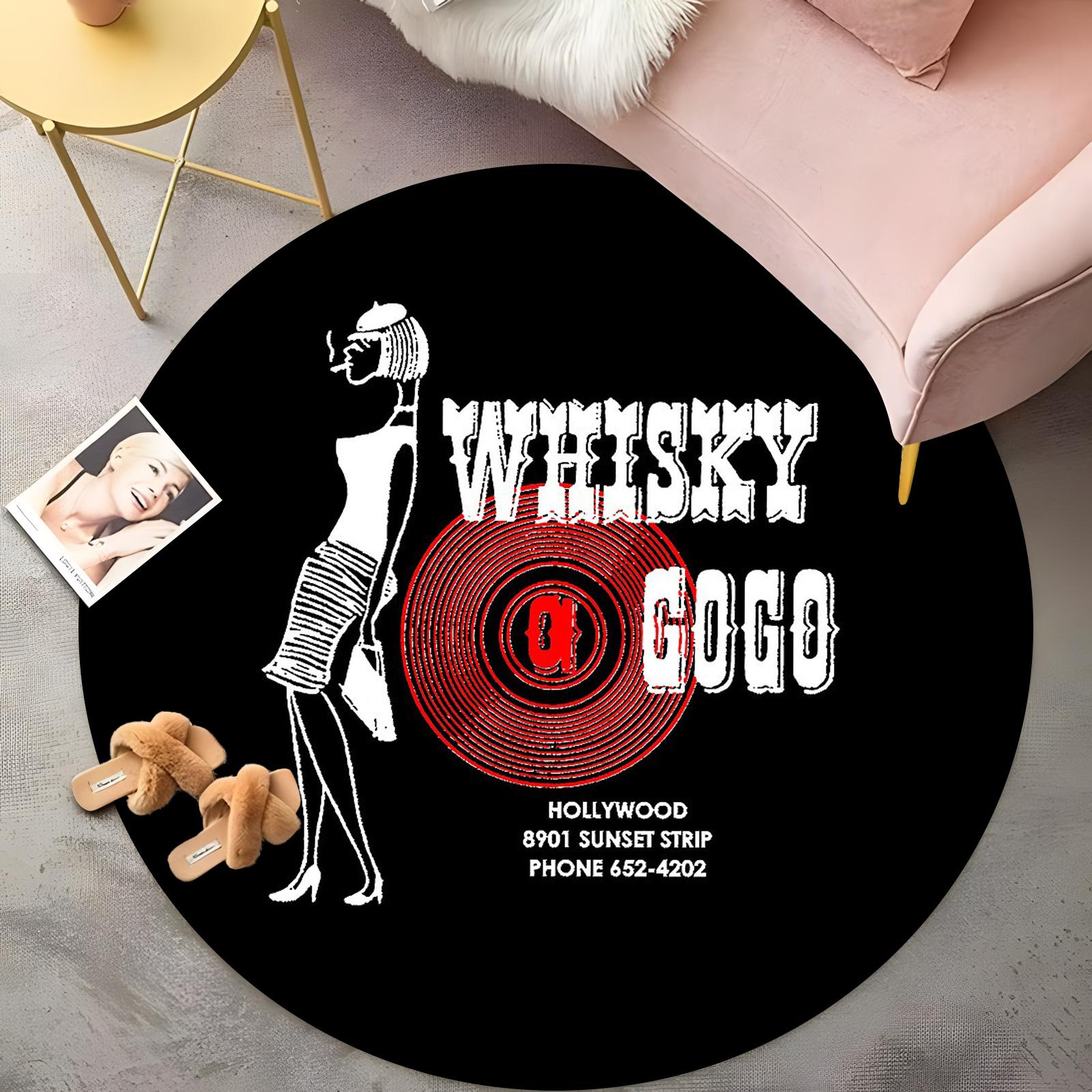 Vintage Whisky A GoGo Hollywood Round Rug, Retro Bar Decor, Home Carpet, Non-Slip Floor Mat, Unique Gift for Music Lovers 60cm
Vintage Whisky A GoGo Hollywood Round Rug, Retro Bar Decor, Home Carpet, Non-Slip Floor Mat, Unique Gift for Music Lovers 60cm