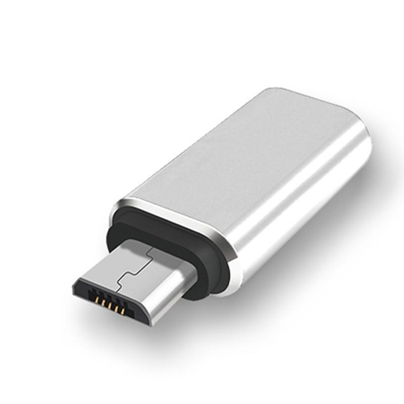 Adapter USB C to Micro USB Adapter Aluminium Alloy Micro USB Male to Type C Female Adapter Converter Connector for Phone Tablet срібний
Adapter USB C to Micro USB Adapter Aluminium Alloy Micro USB Male to Type C Female Adapter Converter Connector for Phone Tablet срібний