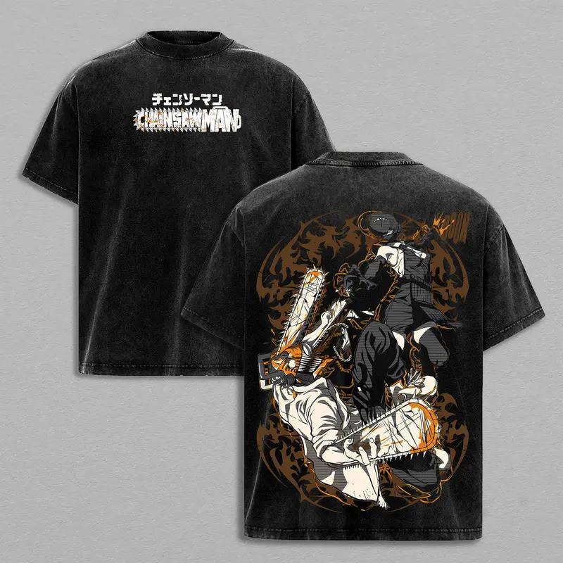Anime Chainsaw Man Denji Reze Graphic T Shirt Men Women Washed Cotton Tshirts Vintage Casual Clothing Harajuku Male T-shirt XXL чорний
Anime Chainsaw Man Denji Reze Graphic T Shirt Men Women Washed Cotton Tshirts Vintage Casual Clothing Harajuku Male T-shirt XXL чорний