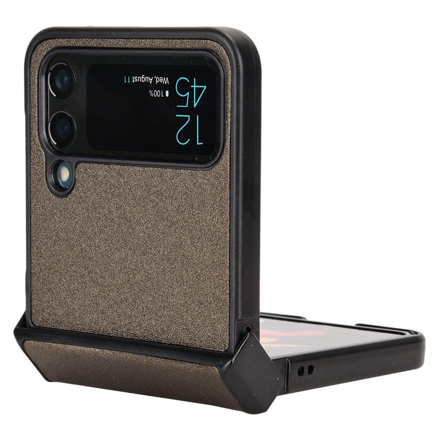 For Samsung Galaxy Z Flip4 5G Sand-like Texture PU Leather+PC Protective Phone Cover Folding Case with Side Hinge Design Brown
For Samsung Galaxy Z Flip4 5G Sand-like Texture PU Leather+PC Protective Phone Cover Folding Case with Side Hinge Design Brown