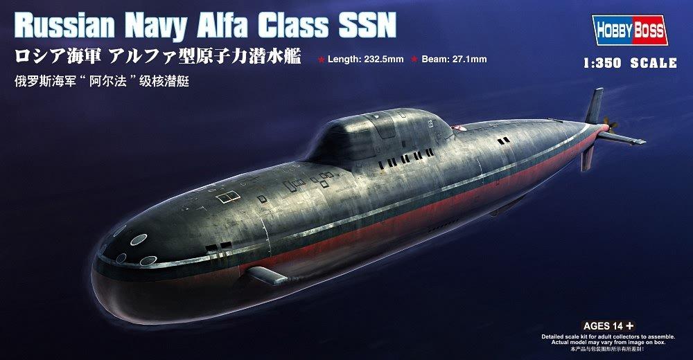 Hobby Boss 1/350 Submarine Series Russian Navy Alpha-Class Nuclear Submarine Plastic Model
Hobby Boss 1/350 Submarine Series Russian Navy Alpha-Class Nuclear Submarine Plastic Model