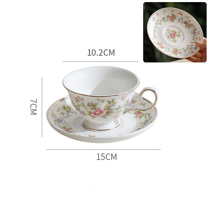 Vintage Ceramic Tea Cups for Women Gift Floral Coffee Mug and Saucer with Gold Trim for Cappuccino Black Tea 250ml білий
Vintage Ceramic Tea Cups for Women Gift Floral Coffee Mug and Saucer with Gold Trim for Cappuccino Black Tea 250ml білий