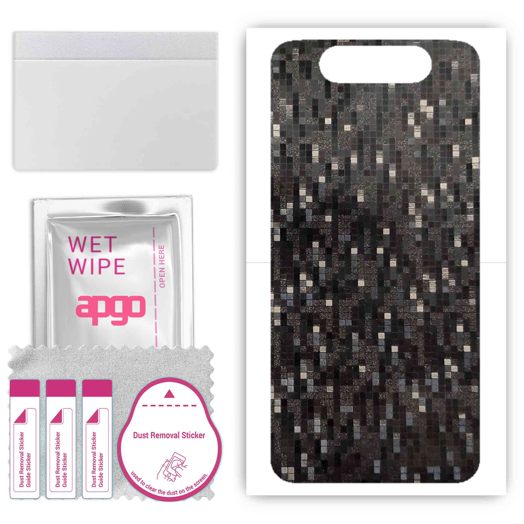 apgo Protective Skin Sticker for the back compatible with Samsung Galaxy A80, Wrap Film, Foil, Vinyl - Pattern Carbon Black Pixel
apgo Protective Skin Sticker for the back compatible with Samsung Galaxy A80, Wrap Film, Foil, Vinyl - Pattern Carbon Black Pixel
