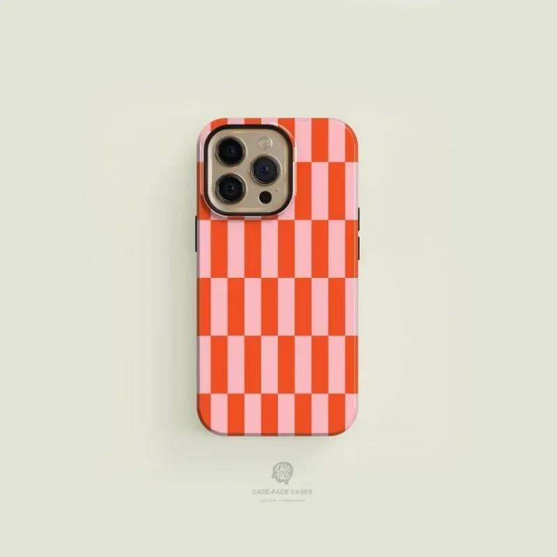 Clmj Checkered Orange Pink Phone Case for iPhone 16 15 14 13 12 11 Pro Max Plus Magnetic Double-layer Back Cover iPhone 11
Clmj Checkered Orange Pink Phone Case for iPhone 16 15 14 13 12 11 Pro Max Plus Magnetic Double-layer Back Cover iPhone 11