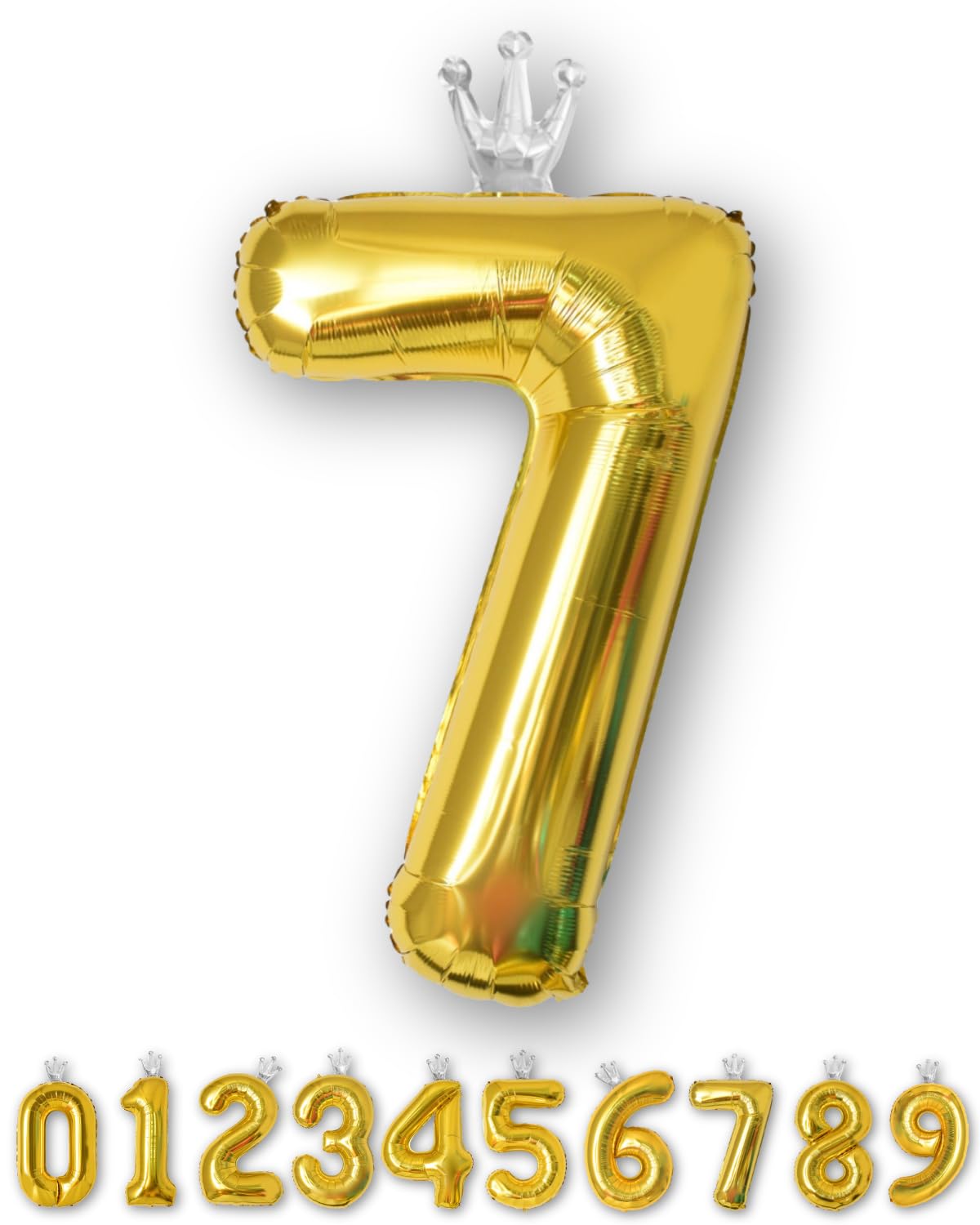 La Kissa Balloon Number Birthday Decoration Balloon 40-inch Large Number Balloon Crown 90cm Anniversary Gold Crown 7
La Kissa Balloon Number Birthday Decoration Balloon 40-inch Large Number Balloon Crown 90cm Anniversary Gold Crown 7