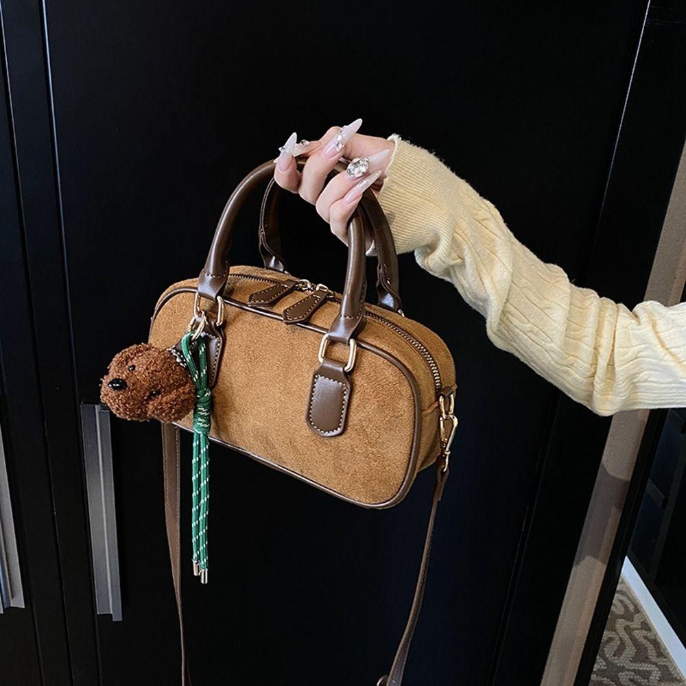 Handbag PU Bowling Bag PU Leather Small Square Bag Portable Boston Bag Travel коричневий
Handbag PU Bowling Bag PU Leather Small Square Bag Portable Boston Bag Travel коричневий