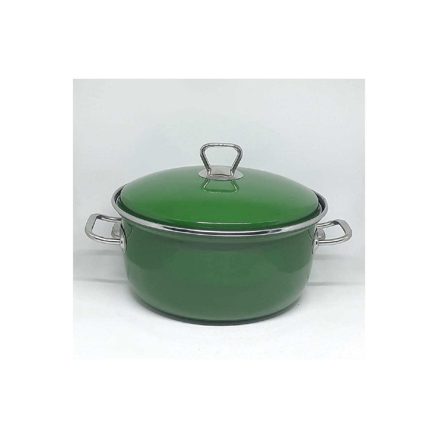Enamel House 24 Cm 3.3 Liters Of Green Enamel Frying Pot зелений
Enamel House 24 Cm 3.3 Liters Of Green Enamel Frying Pot зелений