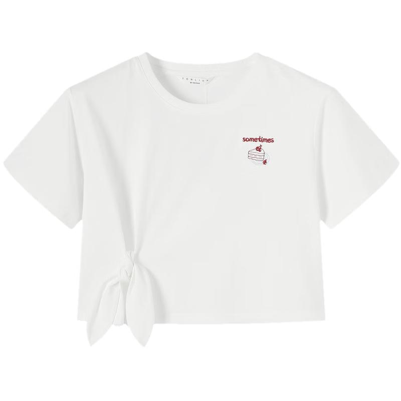 Women s Tie-Detail Short Sleeve T-Shirt L
Women s Tie-Detail Short Sleeve T-Shirt L