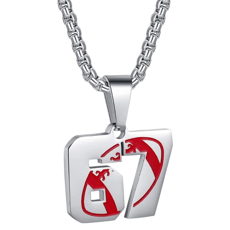 Кумедна necklace з підвіскою-цифрою 67, стійка до корозії нержавіюча сталь, ланцюжок на ключицю, аксесуар для соціальних заходів
Кумедна necklace з підвіскою-цифрою 67, стійка до корозії нержавіюча сталь, ланцюжок на ключицю, аксесуар для соціальних заходів