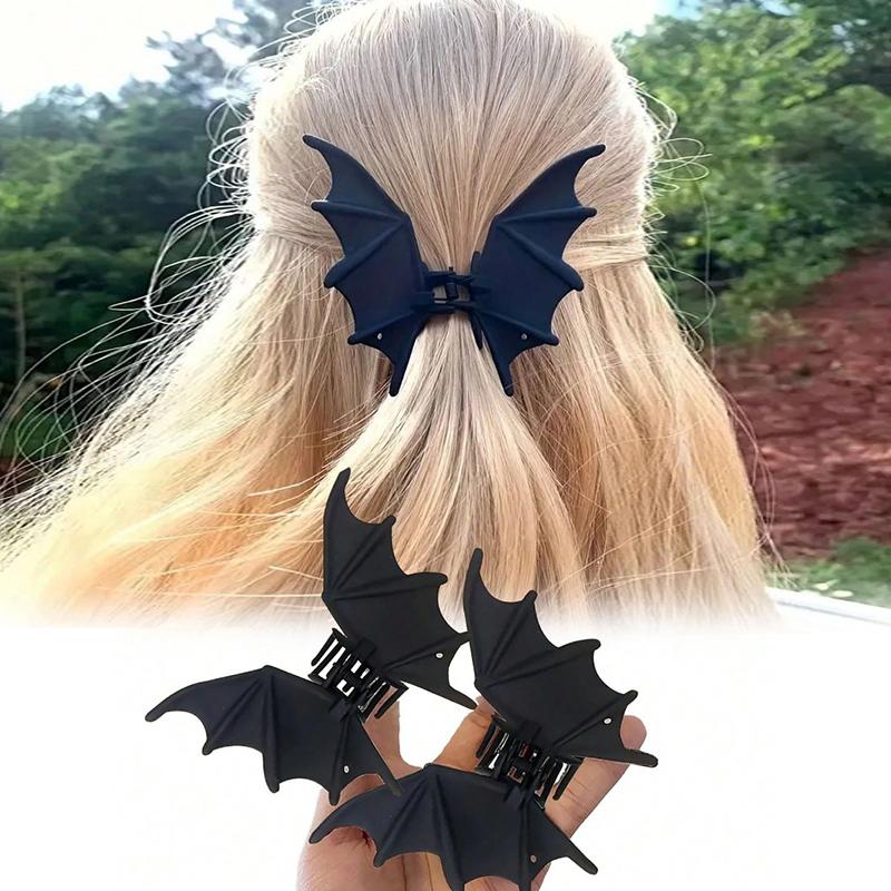 1pc Halloween Bat Hair Clip Gothic Punk Style Matte Black Bat Wing Hair Clip Sturdy Hair Claw Halloween Party Costume Accessory
1pc Halloween Bat Hair Clip Gothic Punk Style Matte Black Bat Wing Hair Clip Sturdy Hair Claw Halloween Party Costume Accessory