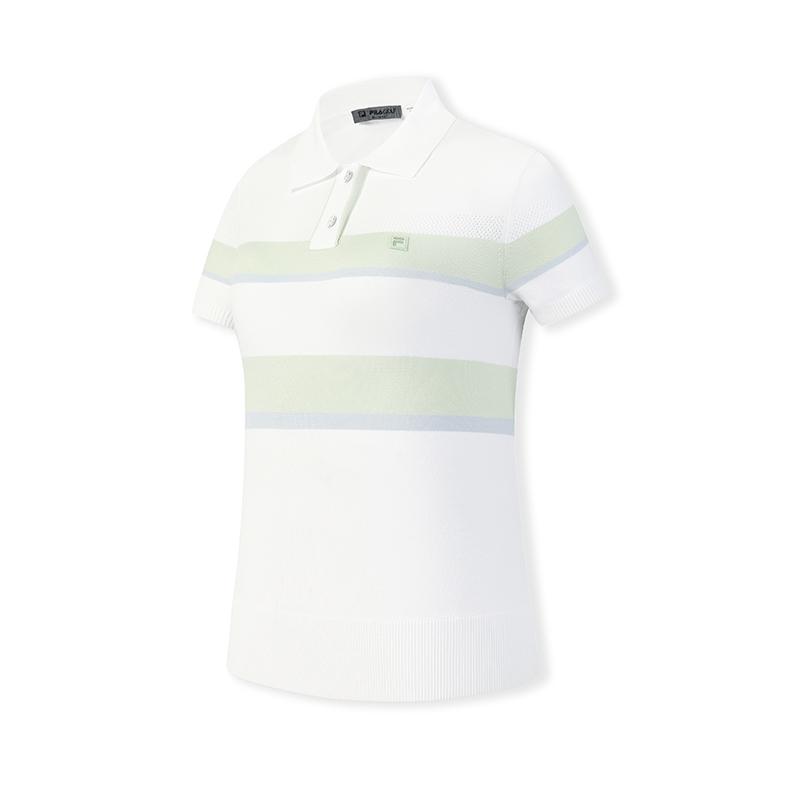 FILA Golf Series Simple Striped Classic Sports Casual Golf Versatile Comfortable Woven Short Sleeve Polo Shirt Women tops Jade-White A11W625404FWT S
FILA Golf Series Simple Striped Classic Sports Casual Golf Versatile Comfortable Woven Short Sleeve Polo Shirt Women tops Jade-White A11W625404FWT S
