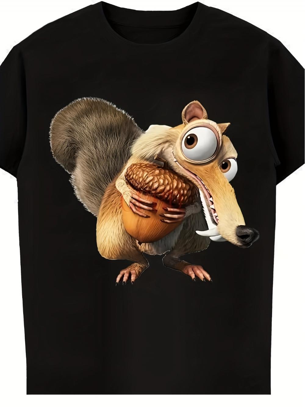 Age Scrat Squirrel Graphic T-Shirt Fun Cartoon Design Words I not A Dinosaur Printed on It Quick-dry Polyester Tee 5XL різнокольоровий
Age Scrat Squirrel Graphic T-Shirt Fun Cartoon Design Words I not A Dinosaur Printed on It Quick-dry Polyester Tee 5XL різнокольоровий