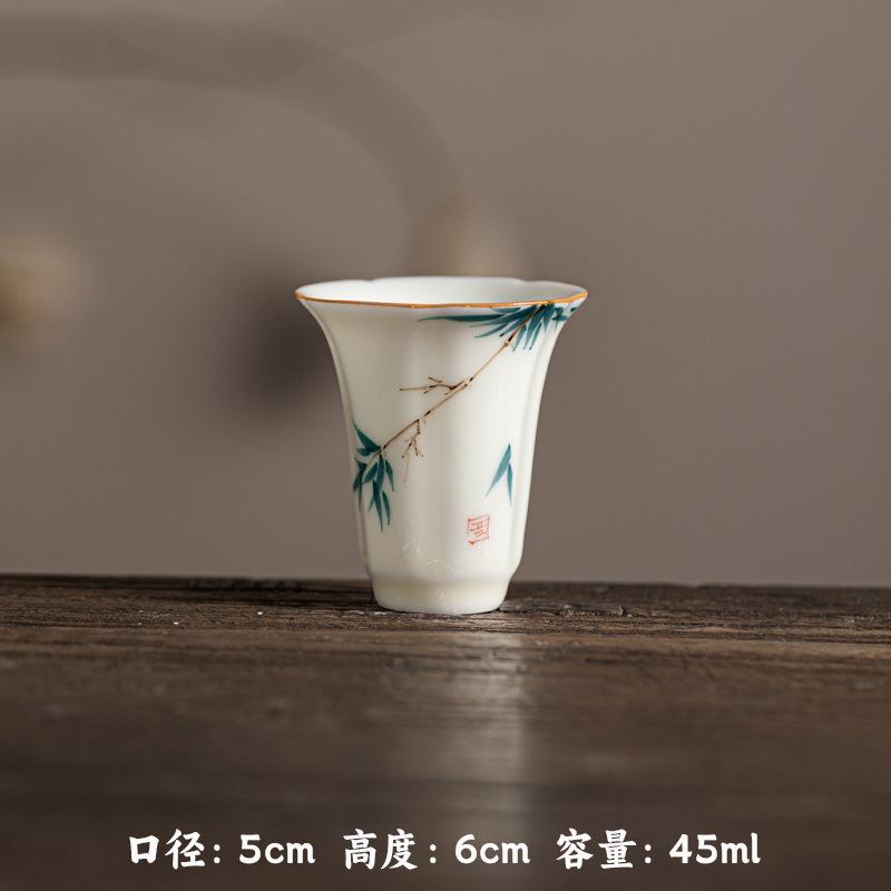 Honey Yellow Underglaze Hand Painted Aroma Cup Ceramic Sniffer Cup for Gongfu Tea Tasting Floral Design Chinese Style 45ml
Honey Yellow Underglaze Hand Painted Aroma Cup Ceramic Sniffer Cup for Gongfu Tea Tasting Floral Design Chinese Style 45ml