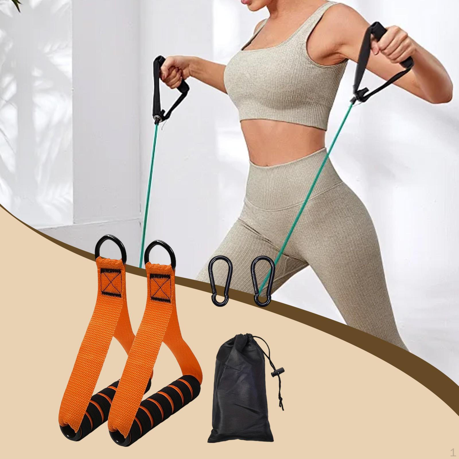 2 Exercise Handles for Resistance Bands, Strength Training Accessories, Pulley System, Heavy-duty помаранчевий
2 Exercise Handles for Resistance Bands, Strength Training Accessories, Pulley System, Heavy-duty помаранчевий
