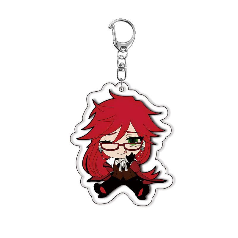 Cartoon New Black Butler Anime Acrylic Keychain Ornament Q Version Characters Jewelry Key Ring Charm Friends Fans Gifts Toys about 5cm
Cartoon New Black Butler Anime Acrylic Keychain Ornament Q Version Characters Jewelry Key Ring Charm Friends Fans Gifts Toys about 5cm