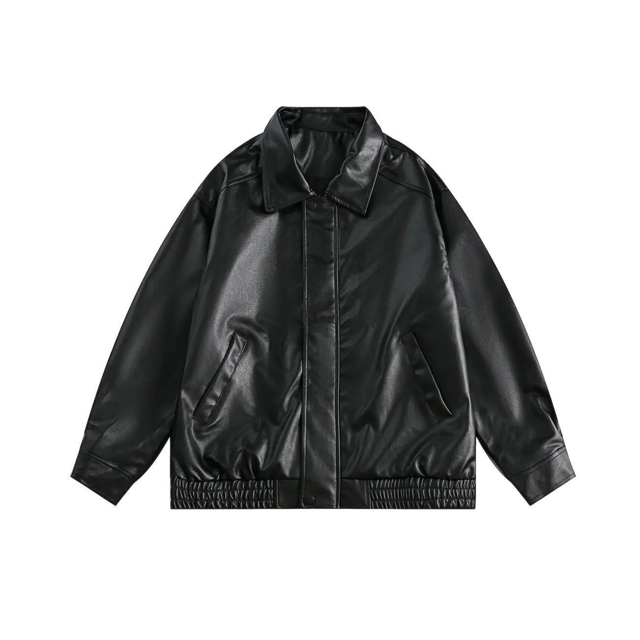 Retro Coffee Color Unisex PU Leather Moto Jacket - Loose Fit with High-End Lapel Design for Spring & Autumn M (Recommended 95-115 jin) чорний
Retro Coffee Color Unisex PU Leather Moto Jacket - Loose Fit with High-End Lapel Design for Spring & Autumn M (Recommended 95-115 jin) чорний
