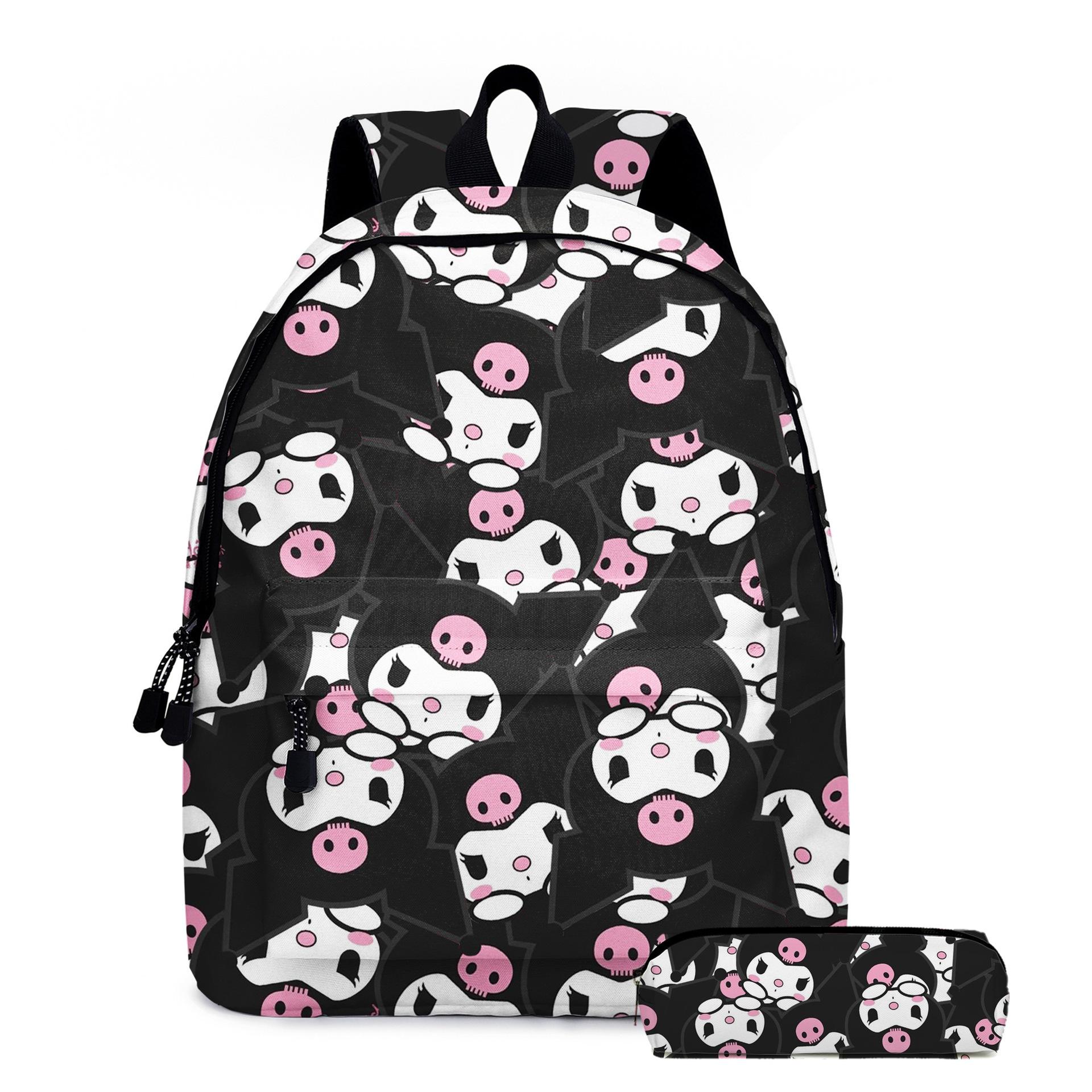 Anime Cartoon Kuromi Two-Piece Backpack Yugui Dog Kt Cat Primary School Bag Children S Backpack Backpack + pencil case
Anime Cartoon Kuromi Two-Piece Backpack Yugui Dog Kt Cat Primary School Bag Children S Backpack Backpack + pencil case