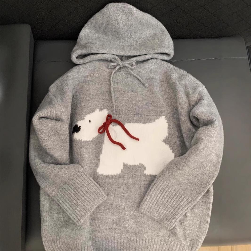 Women s Gray Knitted Hooded Pullover Sweater - Thickened for Autumn and Winter, Small Size. One Size серый
Women s Gray Knitted Hooded Pullover Sweater - Thickened for Autumn and Winter, Small Size. One Size серый