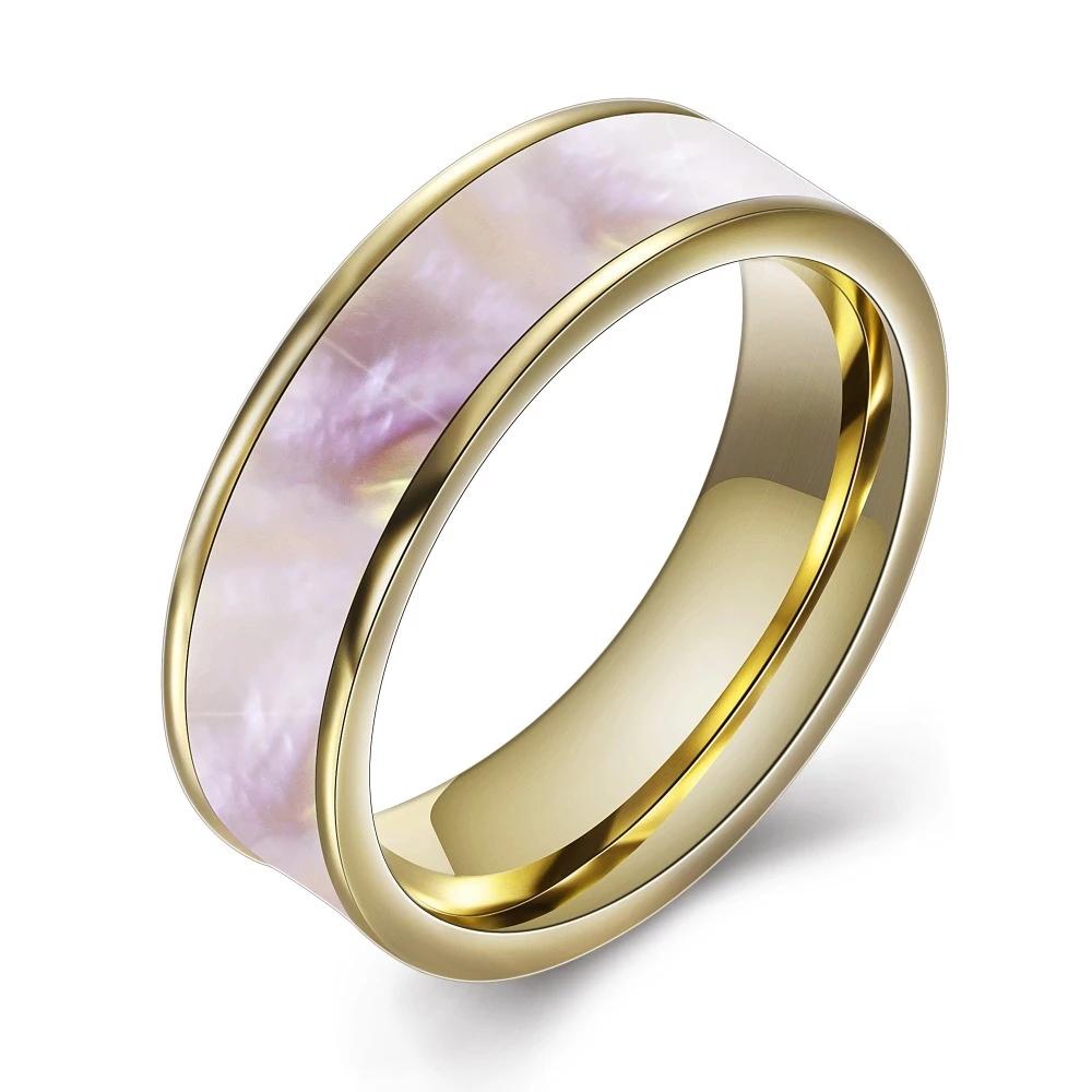 Two Color Fashion 316L Stainless Steel Jewelry Ring Natural Shell Wedding Rings for Women 6
Two Color Fashion 316L Stainless Steel Jewelry Ring Natural Shell Wedding Rings for Women 6