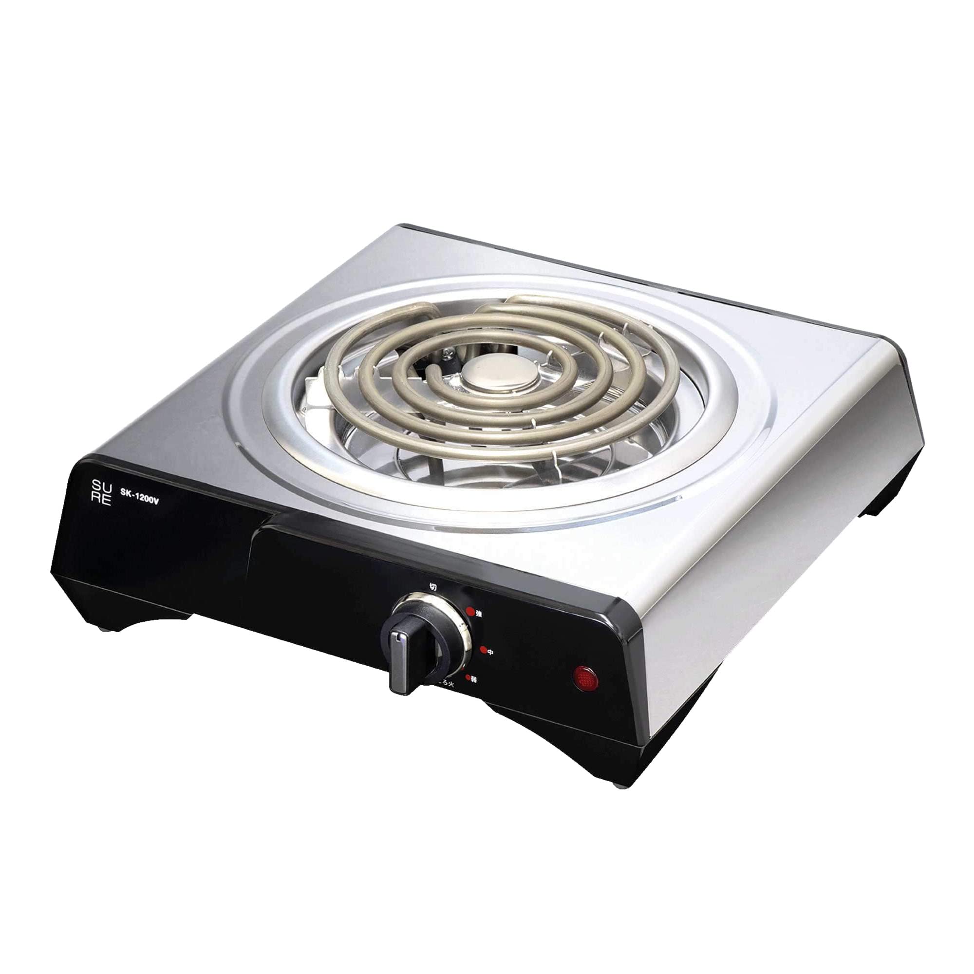 Ishizaki Electric Manufacturing Cooking Heater High Firepower 1200W Sealed Heater Adopts Tabletop 1 Burner Type Small Silver SK1200V 4 Levels Heat
Ishizaki Electric Manufacturing Cooking Heater High Firepower 1200W Sealed Heater Adopts Tabletop 1 Burner Type Small Silver SK1200V 4 Levels Heat