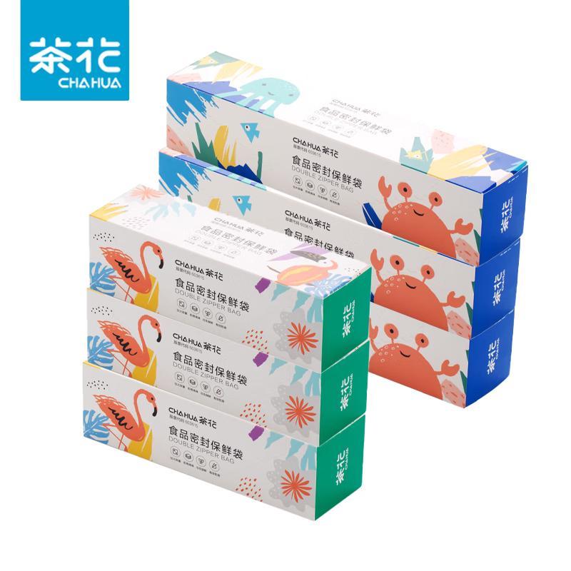 Пакети для зберігання їжі на зіп-застібці Camellia - Комбінація L та XL
Пакети для зберігання їжі на зіп-застібці Camellia - Комбінація L та XL