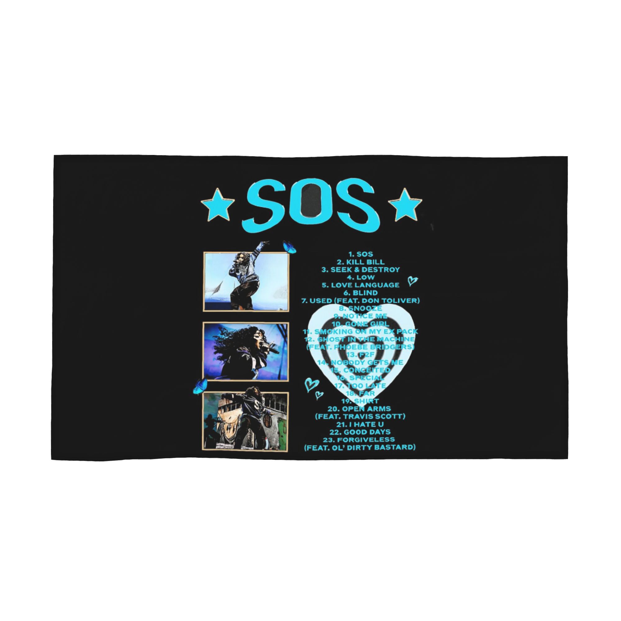 SZA SOS Song Singer Soft Face Towel Quick Dry Pool Bath Cotton Towels Absorbent W30*H60(CM)
SZA SOS Song Singer Soft Face Towel Quick Dry Pool Bath Cotton Towels Absorbent W30*H60(CM)