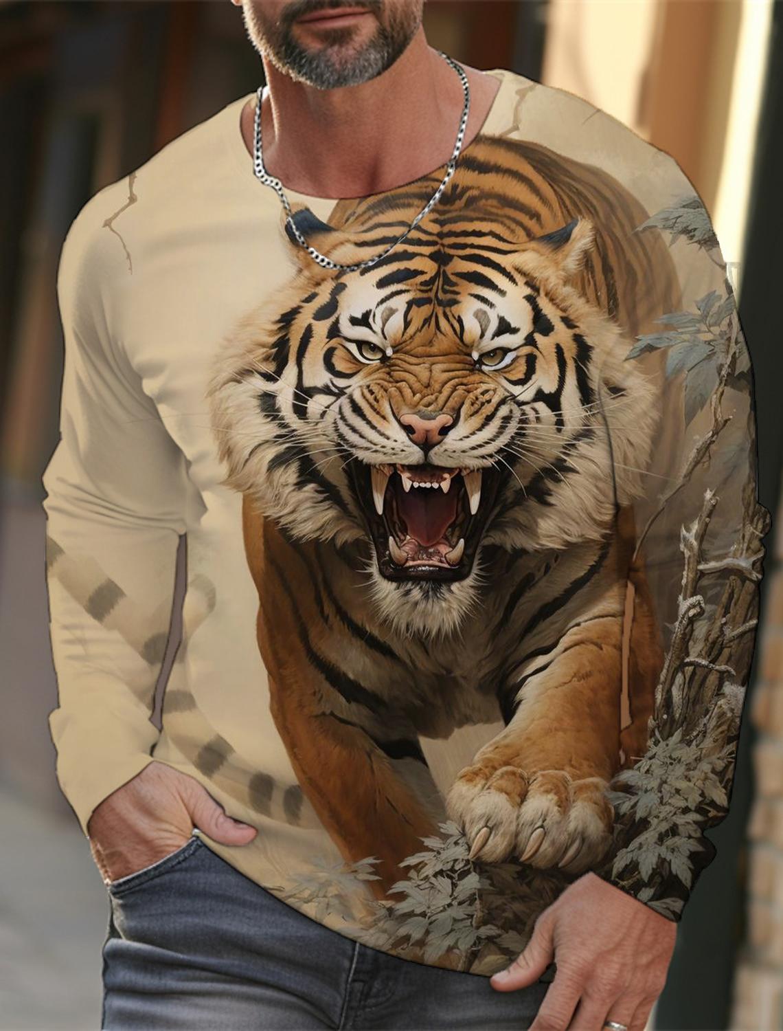 Новая футболка Ukiyoe с 3D-принтом для мужчин и женщин, модная повседневная футболка с круглым вырезом и длинным рукавом с тигром, футболки большого размера Harajuku, топы, детская одежда S
Новая футболка Ukiyoe с 3D-принтом для мужчин и женщин, модная повседневная футболка с круглым вырезом и длинным рукавом с тигром, футболки большого размера Harajuku, топы, детская одежда S