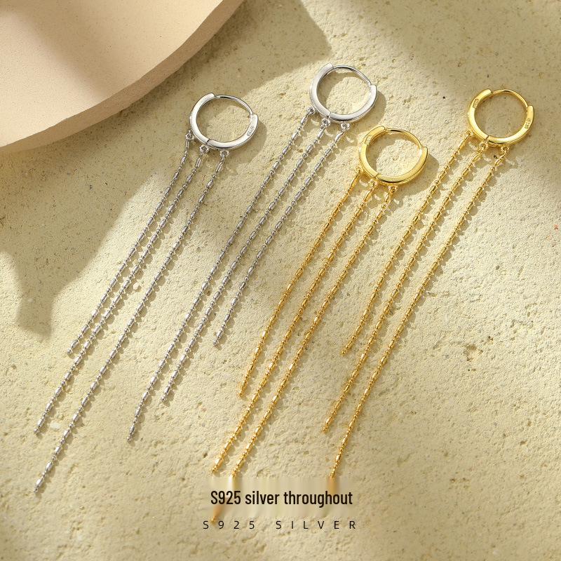 Under the Banyan Tree S925 Silver Elegant Tassel Earrings - Korean Fashion Face-Slimming Style 925 Silver
Under the Banyan Tree S925 Silver Elegant Tassel Earrings - Korean Fashion Face-Slimming Style 925 Silver