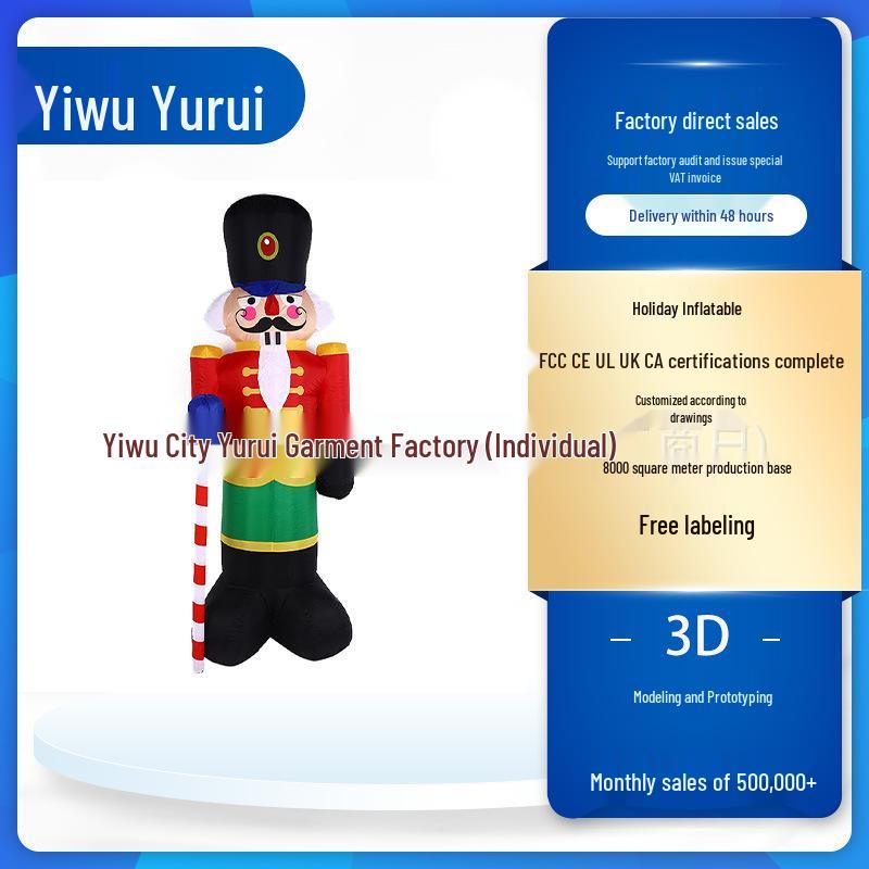 2.4m Walnut Soldier Christmas Inflatable Yard Decoration in Various Sizes AU Standard
2.4m Walnut Soldier Christmas Inflatable Yard Decoration in Various Sizes AU Standard