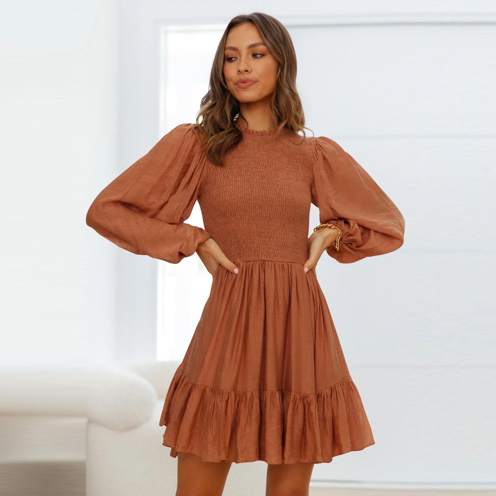 Ladies Ruffled Sleeve Trend Dress French High-end Dress XL
Ladies Ruffled Sleeve Trend Dress French High-end Dress XL