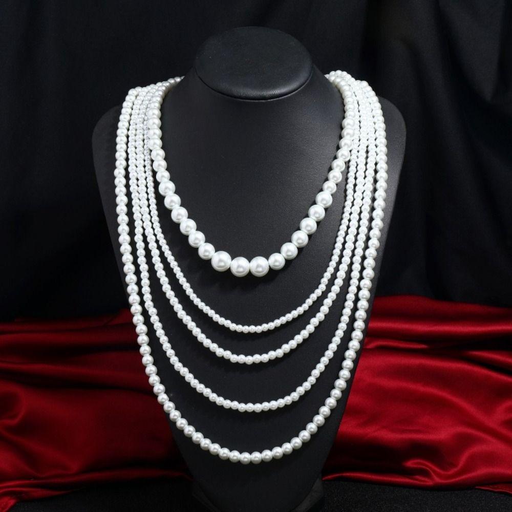 Sweet Multi Layer Necklaces Luxury Exaggerated Necklaces Trendy Pearl Beaded Necklaces Women
Sweet Multi Layer Necklaces Luxury Exaggerated Necklaces Trendy Pearl Beaded Necklaces Women