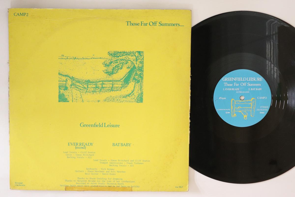 12inch Record GREENFIELD LEISURE Those Far Off Summers CAMP2 STRANGE ORCHES 1982 UK Rock Used
12inch Record GREENFIELD LEISURE Those Far Off Summers CAMP2 STRANGE ORCHES 1982 UK Rock Used