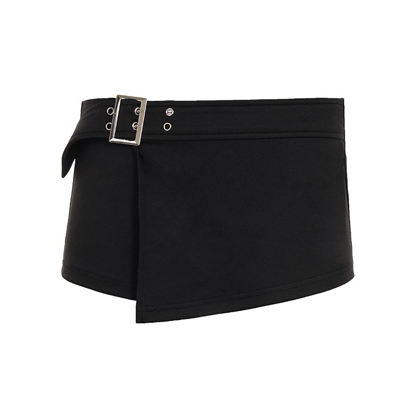 H Home European and American Women s Clothing Dark Sexy Metal Buckle Black Shorts Ins Fancy Slim Looking Low Waist Hot Pants Black L
H Home European and American Women s Clothing Dark Sexy Metal Buckle Black Shorts Ins Fancy Slim Looking Low Waist Hot Pants Black L