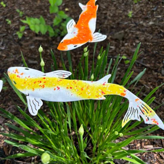 Fancy Carp Garden Stake Metal Colorful Showy Fish Decoration Outdoor Decor Carp Stake for Yard Lawn Raised Beds
Fancy Carp Garden Stake Metal Colorful Showy Fish Decoration Outdoor Decor Carp Stake for Yard Lawn Raised Beds