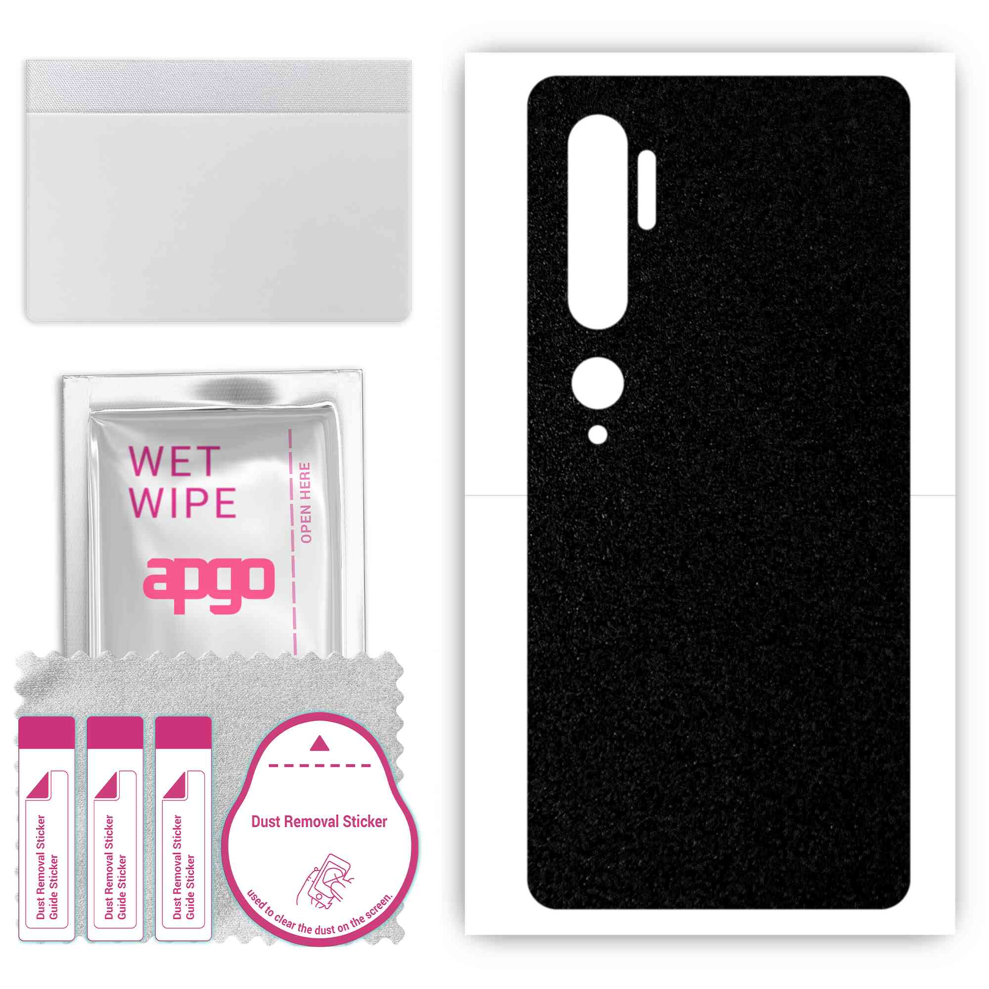 apgo Protective Skin Sticker for the back compatible with Xiaomi Mi CC9 Pro, Wrap Film, Foil, Vinyl - Pattern Matte Black
apgo Protective Skin Sticker for the back compatible with Xiaomi Mi CC9 Pro, Wrap Film, Foil, Vinyl - Pattern Matte Black