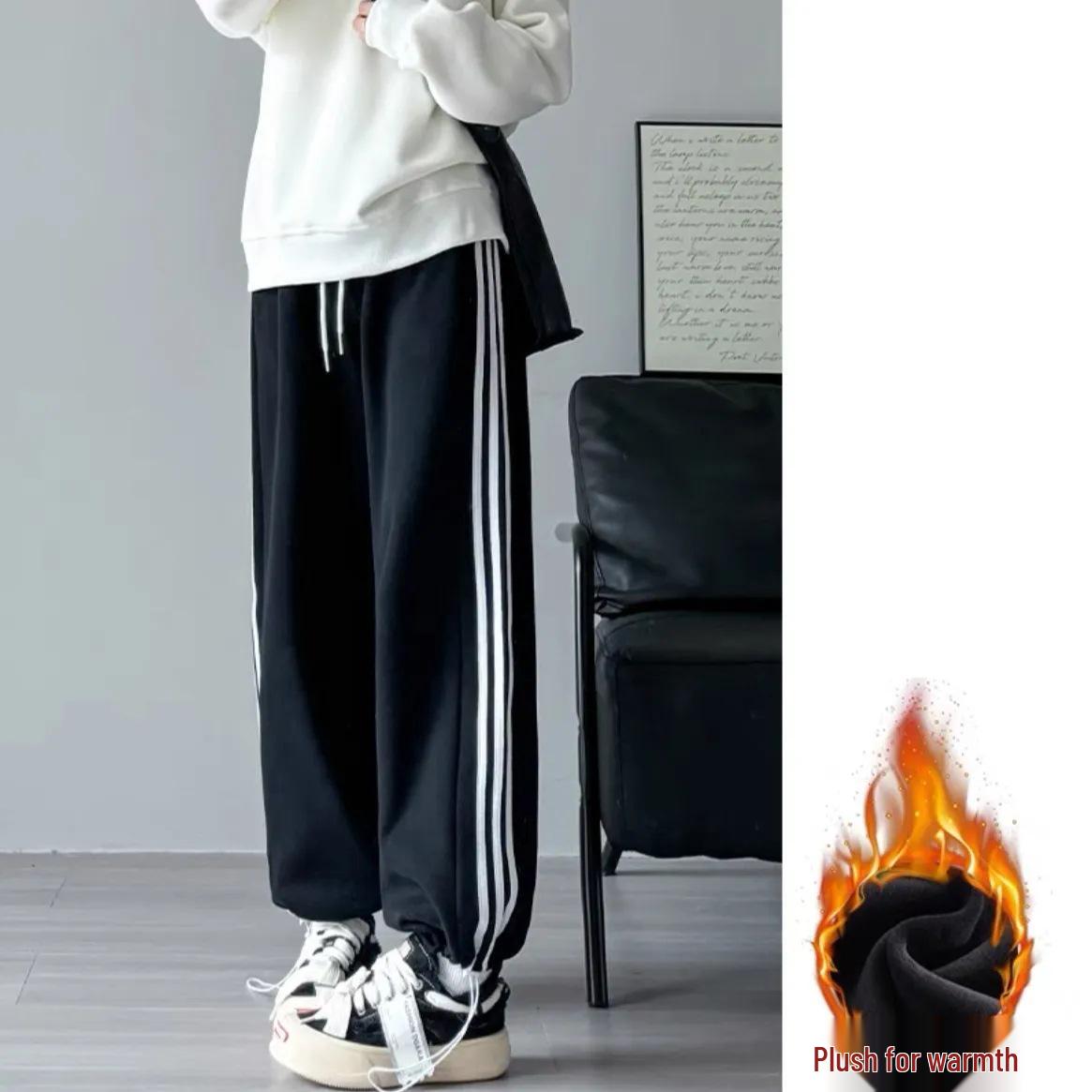 Женские спортивные брюки больших размеров с флисовой подкладкой - на манжетах, широкие, с боковой полосой, приталенного кроя, повседневные спортивные брюки для осени/зимы L
Женские спортивные брюки больших размеров с флисовой подкладкой - на манжетах, широкие, с боковой полосой, приталенного кроя, повседневные спортивные брюки для осени/зимы L