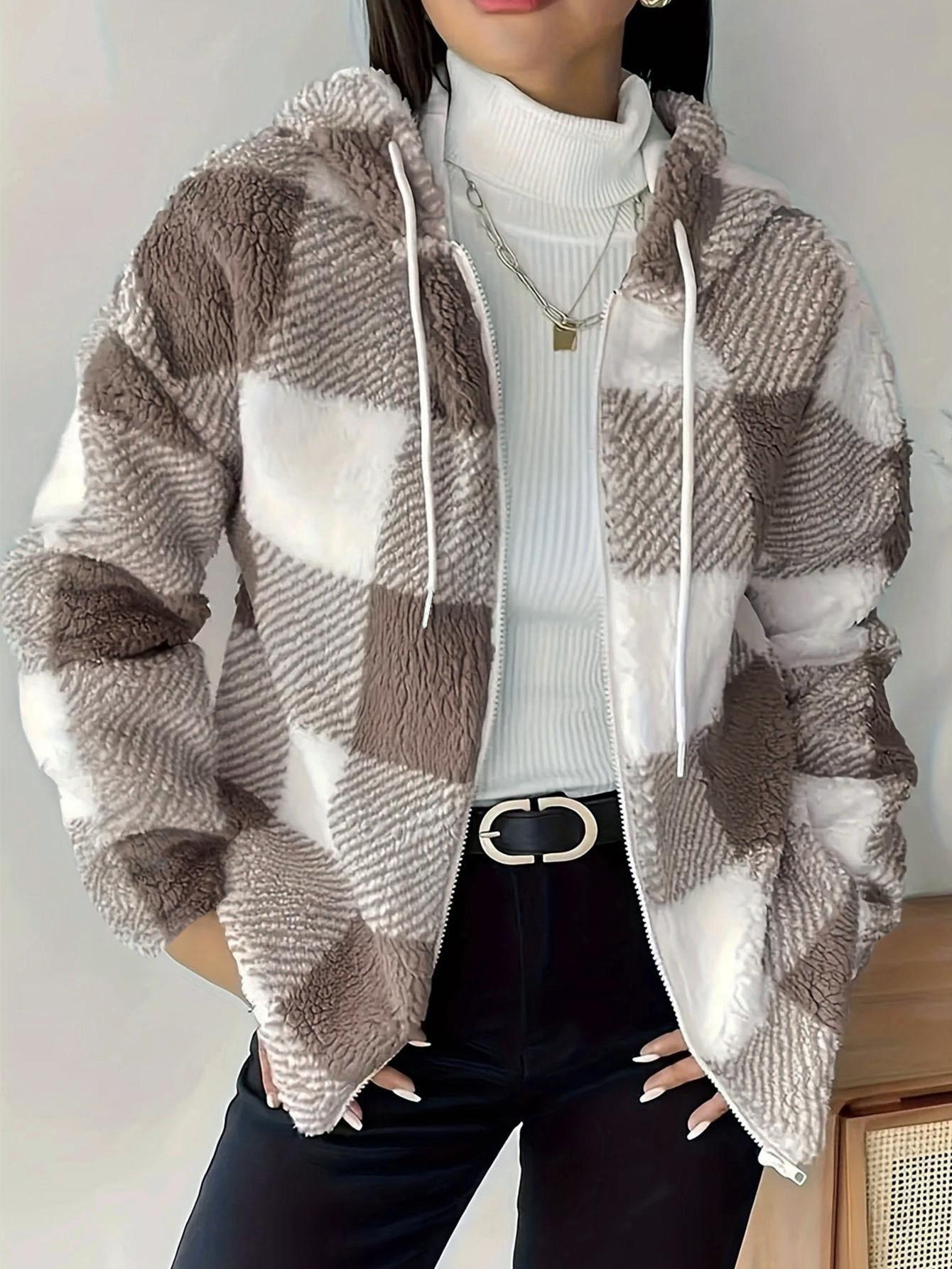 2025 Fall/Winter Women s Loose Zipper Hooded Fleece Cardigan M верблюд
2025 Fall/Winter Women s Loose Zipper Hooded Fleece Cardigan M верблюд