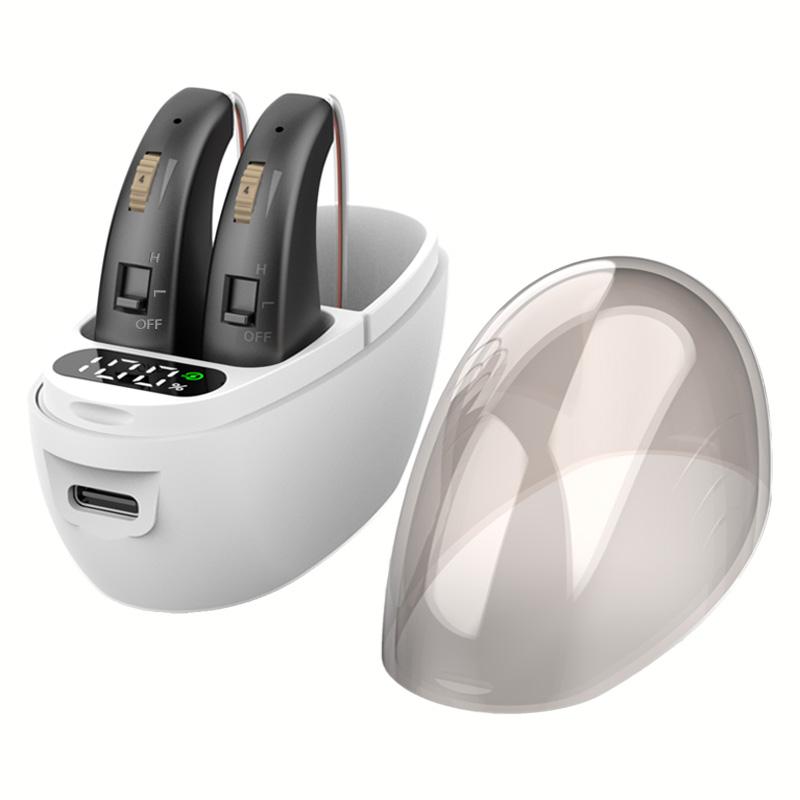 Перезаряжаемые мини накладные слуховые наушники, усилитель, с зарядным чехлом Type-C, низкая стоимость для глухих и пожилых людей чёрный
Перезаряжаемые мини накладные слуховые наушники, усилитель, с зарядным чехлом Type-C, низкая стоимость для глухих и пожилых людей чёрный