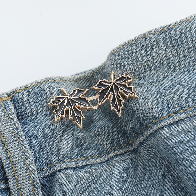 2/1pairs Jeans Button Adjustable Maple Leaf Waist Buttons Clips Pin for Pant Skirts Waist Tightener Buckle Snap Sewing Tools 1pair чорний
2/1pairs Jeans Button Adjustable Maple Leaf Waist Buttons Clips Pin for Pant Skirts Waist Tightener Buckle Snap Sewing Tools 1pair чорний