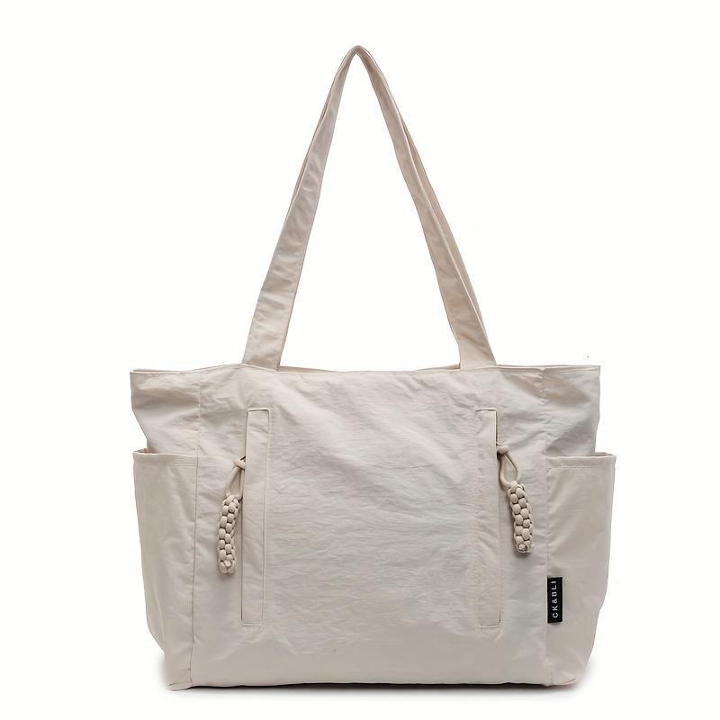 Легкая сумка-тоут с розовыми кисточками - Повседневная сумка через плечо с несколькими карманами для покупок, поездок на работу и активного отдыха, Сумка для поездок на работу бежевый
Легкая сумка-тоут с розовыми кисточками - Повседневная сумка через плечо с несколькими карманами для покупок, поездок на работу и активного отдыха, Сумка для поездок на работу бежевый